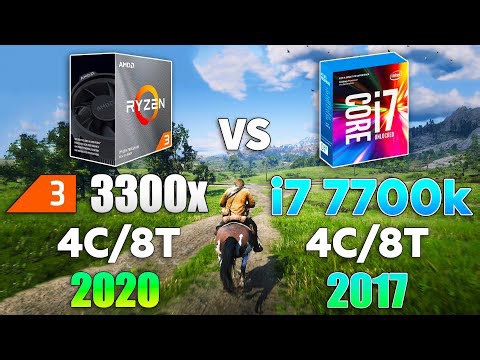 Ryzen 3 3300X vs Core i7 7700K Test in 9 Games