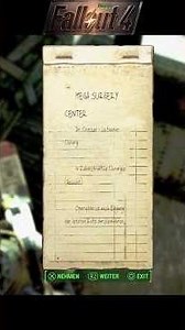 Fallout 4 Next-Gen Update - Earl Sterling's House 🏠 - Surgery Receipt 🧾 - Doctor Sun 👨‍⚕️ #shorts