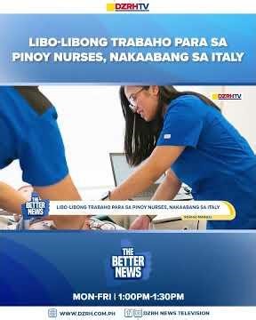 Libo-libong trabaho para sa Pinoy nurses, nakaabang sa Italy.