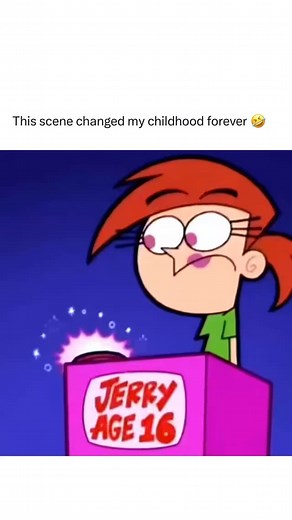 Bruh 😂 The Fairly OddParents is a popular animated show that follows a boy named Timmy Turner who has two fairy godparents, Cosmo and Wanda, who grant his every wish—usually with chaotic and hilarious consequences. The show is filled with colorful characters, magical mishaps, and plenty of exaggerated humor that often includes clever jokes for both kids and adults. The scene in the image comes from a moment where the show plays with age-based rules in a game-show style setup. A character hits a