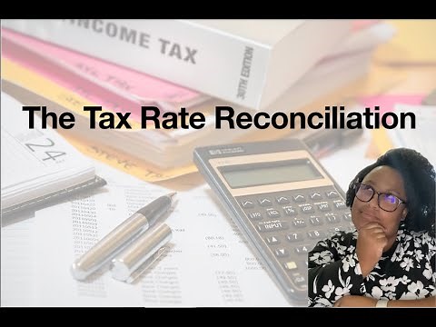 The Tax Rate Reconciliation