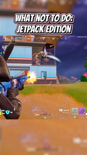 How to fail at using a jetpack! 🤪 #fortnitejetpack #whatnottodo #fortniteclips #fortnitefails