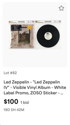 Led Zeppelin IV Promo Copy: Graded VMG 7.0 — Now at Goldin Auctions