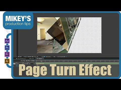 Page turn flip book in after effects
