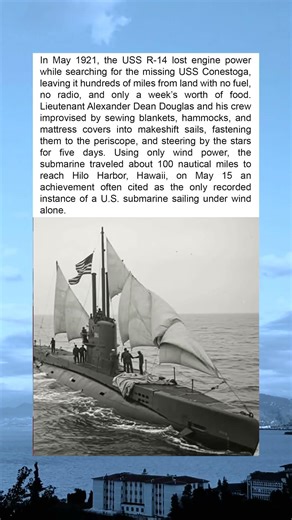 The Incredible Journey of the USS R-14: A Submarine Sails by Wind