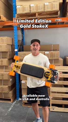 One more run for the Limited Edition Gold Stoke X, available in USA and Australia. 1 available in USA and 1 in more AU. Link in bio. . . . . #electric #skateboard #skate #evolveskateboards #esk8 #limitededition | Evolve Skateboards
