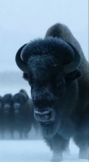 "Wolves vs Bison — a brutal battle for survival 😱🐃🐺"