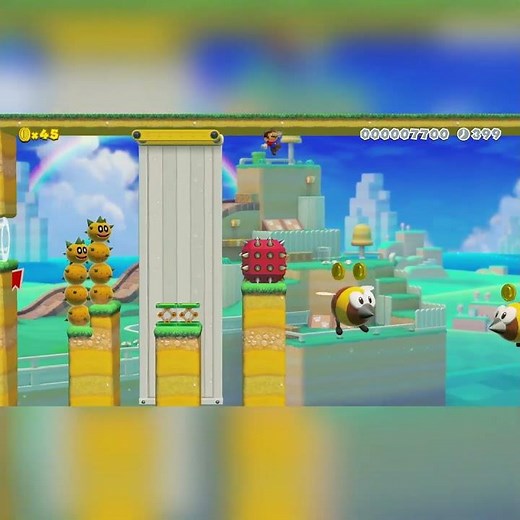 3D Kaizo Lite by Bιgfiηαl [Bigfinal] #shorts 🍄Super Mario Maker 2 | Switch 2 | No Commentary #eai