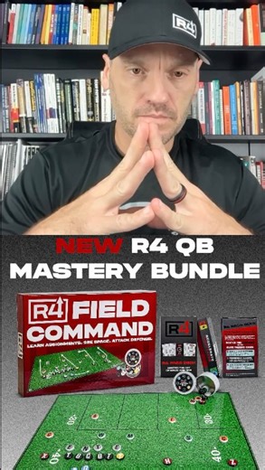 QBs get less than three seconds to read the field… but most were never taught how to actually see it. Today, that changes. 🔥 R4 Pass Deck 🔥 Field Command Board Together: The QB Mastery Bundle A physical system that teaches quarterbacks the rules and relationships of space, time, and leverage — and how to make decisions under pressure. Limited first run. Perfect for QB rooms, coaches, and QB parents. 🔗 Link in bio to grab yours. #offensivecoordinator #footballstrategy #footballfilmstudy #r4sys