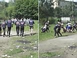 Video shows 'Russian football hooligans' training to fight