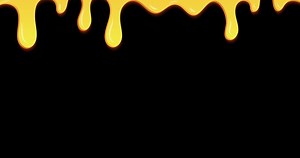 Download Dripping honey animation. Realistic drops of honey. Dessert background with melted honey. Dripping honey. Motion graphic. 4K animation. Transparent background with alpha channel for free