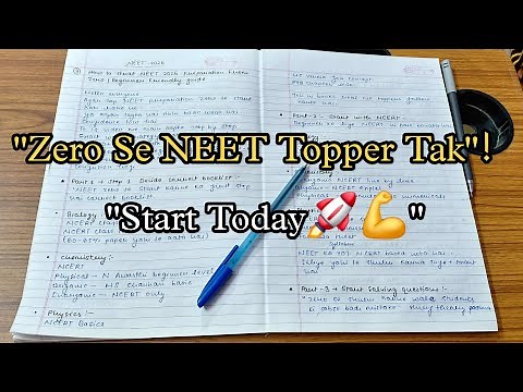 How To Start NEET 2026 Preparation from ZERO || Step by Step Guide🚀💪🎯