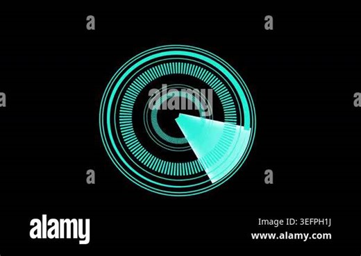 Teal hud futuristic interface rotating circular scan animation technology digital seamless loop motion graphics. Animated teal hud interface futuristic technology circular scan rotating animation Stock Video Footage - Alamy