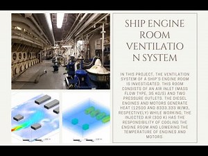 ANSYS FLUENT Training: Engine Room Ventilation System of a Ship CFD Simulation