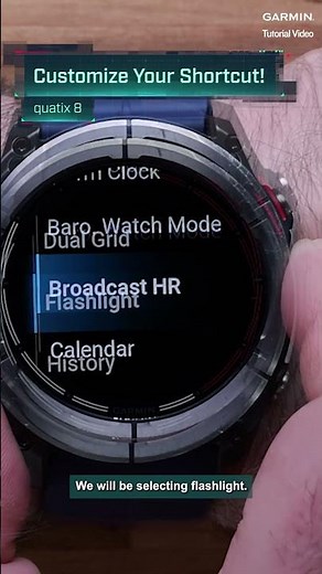 Tutorial - quatix 8: Customize Your Shortcut! #garmin #smartwatch #quatix8 #quickguide #wearabletech