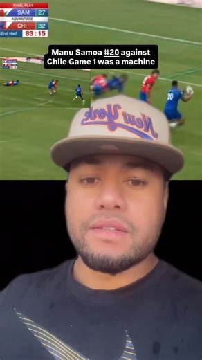 Manu Samoa No.20 against Chile Game 1 was a machine #manusamoa #samoa #chile #rugby #pacificnationscup #fblifestyle | Louis Ova