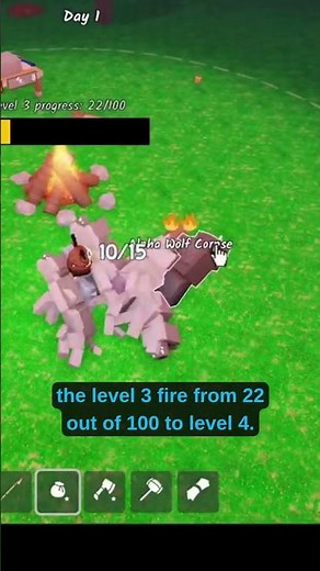 99 Nights Tips Day 80 - This Easy Campfire Trick Levels Up FAST 🔥 #99nightintheforest #roblox
