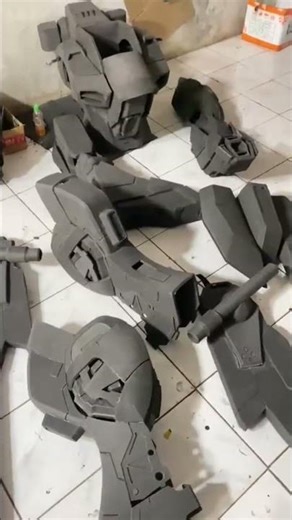Report for client The process of making a Gundam mgx robot costume for Mr. Singgih" 😁#cosplay#gundam