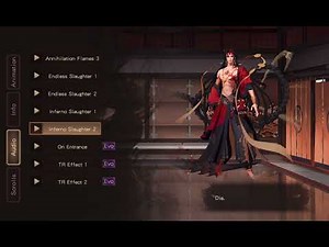 Onmyoji - SSR Asura voice lines (CV: Konishi Katsuyuki)
