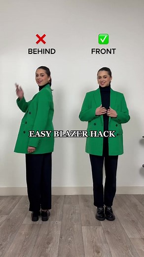 NEW WAY TO WEAR A BLAZER GIRLS! 😱 YES OR NO? 💗🥺 Save for later & hit the for daily #fashionhacks & #stylinghacks 💗 #blazerhack #blazeroutfit #blazers #tipsandtricks | Style Tips for Women