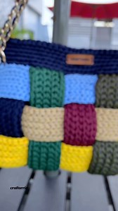 Enjoy the process of how I made this colourful Crochet Checkered bag❤️🧶Tutorial now up on my channel 🔍Craftorria #crochetbag #handmadebags #crochetersofinstagram | Victoria Effiong