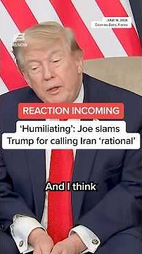 ‘Humiliating’: Joe slams Trump for calling Iran ‘rational’