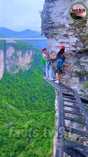 China’s Insane Glass Bridges and Death-Defying Mountain Trails 😱🎢 | Walking in the Sky at Thousands of Feet High #China #GlassBridge #MountainTrails #sciencefacts #WalkingInTheSky #fblifestyle | facts tv 91