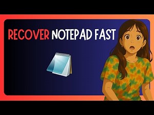 How To Recover an Unsaved Notepad File in Windows 11 - EASY