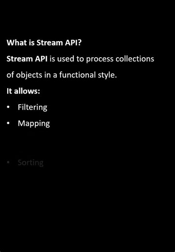 What is Stream API? #javainterviewquestionsanswers #interviewquestions