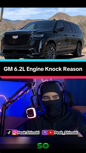 Peak Shinobi on Instagram: "GM’s 6.2L V8 engine knock isn’t their fault, it’s the supplier’s fault. #carsofinstagram #chevy #cadillac #gmc #carlovers #ford #carculture #carcommunity"