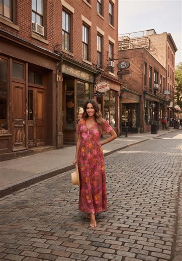 Boho Floral Lace-up Maxi Dress for Women, A-line Rayon Summer Beach Vacation Dress - Etsy