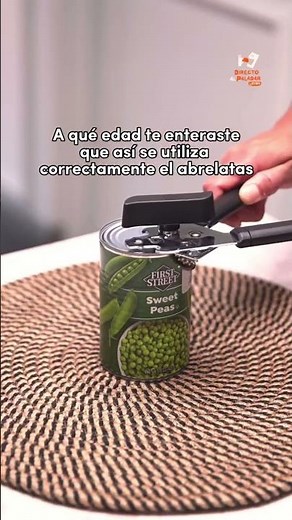 How to use a can opener correctly