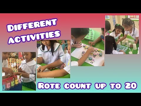 Rote Count Up to 20 | Different Activities for Independent and Group Activity