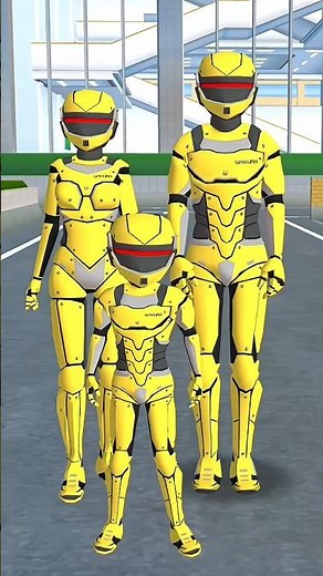 Robot polisi super Yuta👮🏻#sakuraschoolsimulator #shorts #youtubeshorts