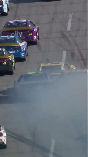 Big hit for Ryan Blaney at Talladega #nascar