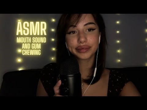 ASMR delicate mouth sounds with gum chewing for 100% tingles ￼