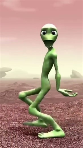 Green Alien Dance 👽 Dame To Cosita challenge #shorts #trending