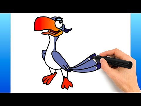 How To Draw Zazu (Easy Drawing Tutorial)