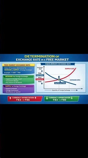 Determination of Exchange Rate in a Free Market | Foreign Exchange Market Explained