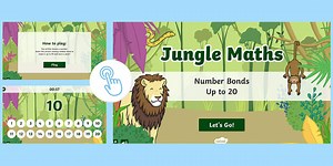 Jungle Maths: Number Bonds of 20 Games