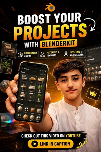 Golden chance for Blender 3d artists Blenderkit explained🫨. #tutorial