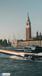 "E1’s high-voltage foiling electric concept was pretty innovative. We decided it was a good a good fit for us. And E1 decided that it was good fit for them." The 200hp @mercuryracing electric motor built for competing in the @e1series pairs an internal combustion-based lower unit with an electrical power head. To that lower unit is bolted one of the three foils that lifts the sci-fi evocative Racebird foiling boat in the air. Stay tuned for our interview with Mercury Racing's Stuart Halley on ho