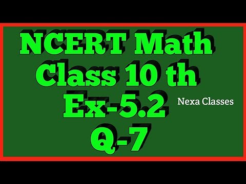 Class 10th Ex-5.2 Q-7 NCERT Math | Chapter 5 | Arithmetic Progression ||