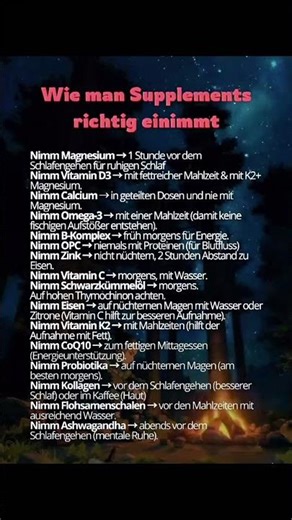 Supplements richtig einnehmen 💊 | Timing entscheidet! (Magnesium, D3, Omega 3 & mehr)