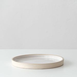 [Hot Item] Custom Design White Round Ceramic Serving Plate for Home Restaurant