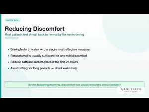 Patient information post cystoscopy