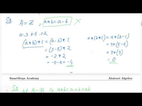 Binary Operation|Associative,Identity,Inverse & Commutative Lec:2 |Abstract Algebra |Afshanul Sir