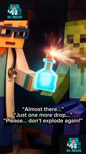 Dr. Resus – Healing the Zombie! Minecraft shorts.