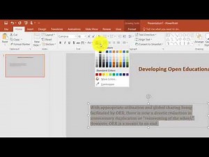 Creating Instructional Video with PowerPoint