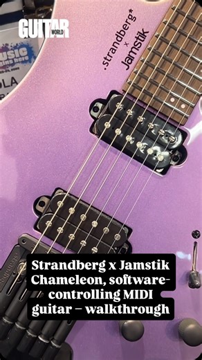 Ever-innovative Swedish guitar firm @strandbergguitars has turned to @jamstik for its latest collaborative release, the Chameleon. An ergonomic headless guitar at its core, the aptly named Chameleon comes loaded with a high-performance MIDI pickup for a new world of sounds. Strandberg founder @ola_strandberg gives us the low-down... #guitar #headlessguitar #strandberg #namm #namm2026 | Guitar World